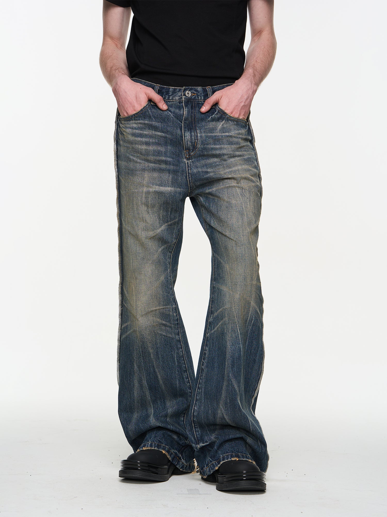 Buy Now BLIND NO PLAN Washed Jeans – Face 3 Face