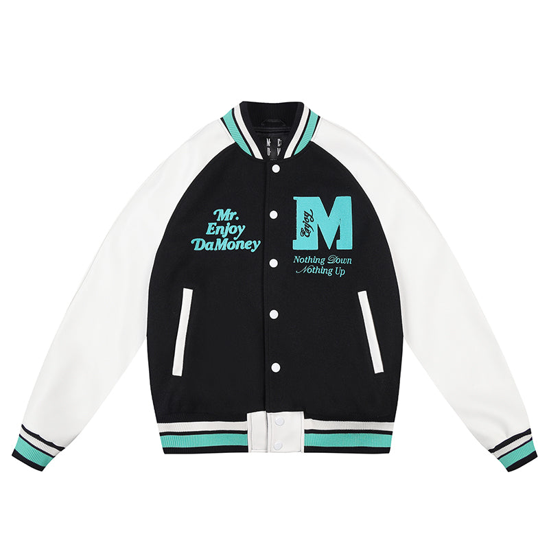 Shop Now MEDM Font Typography Varsity Jacket – Face 3 Face