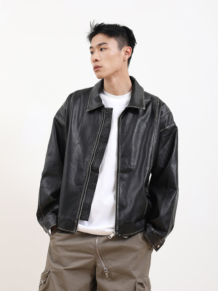 F3F Select Old Washed Leather Jacket – Face 3 Face