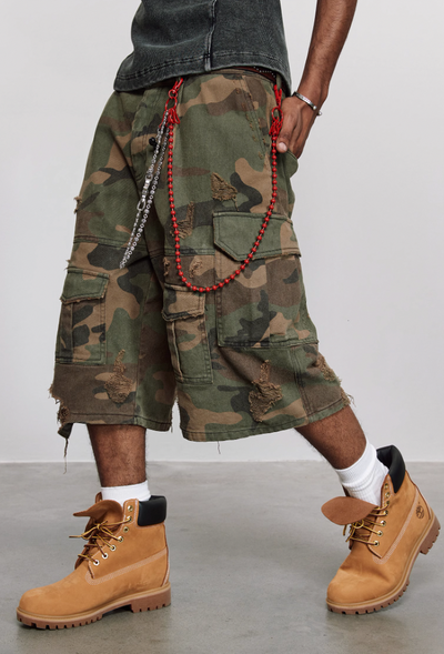 Camouflage Baggy Shorts | Face 3 Face