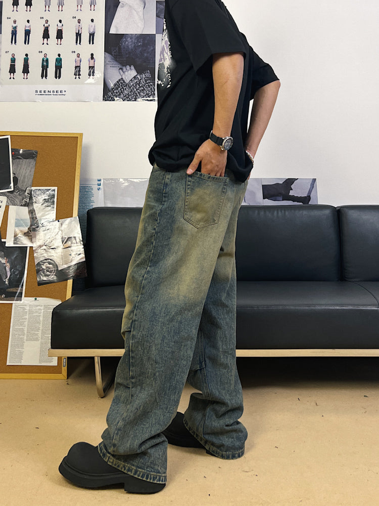 F3F Select Frayed Washed & Old Denim Jeans