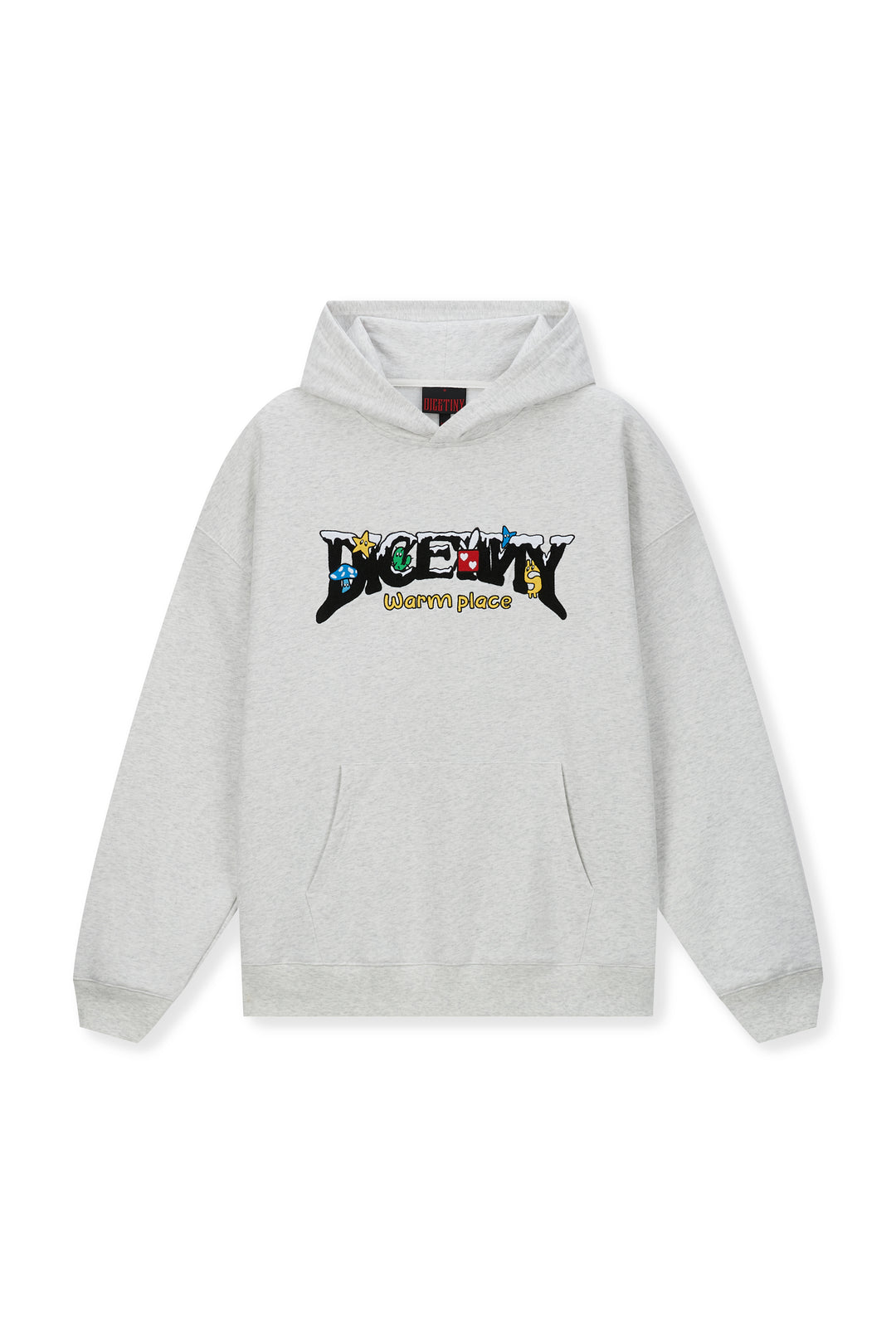 DICETINY Comics Logo 3D Embroidery Hoodie | Face 3 Face