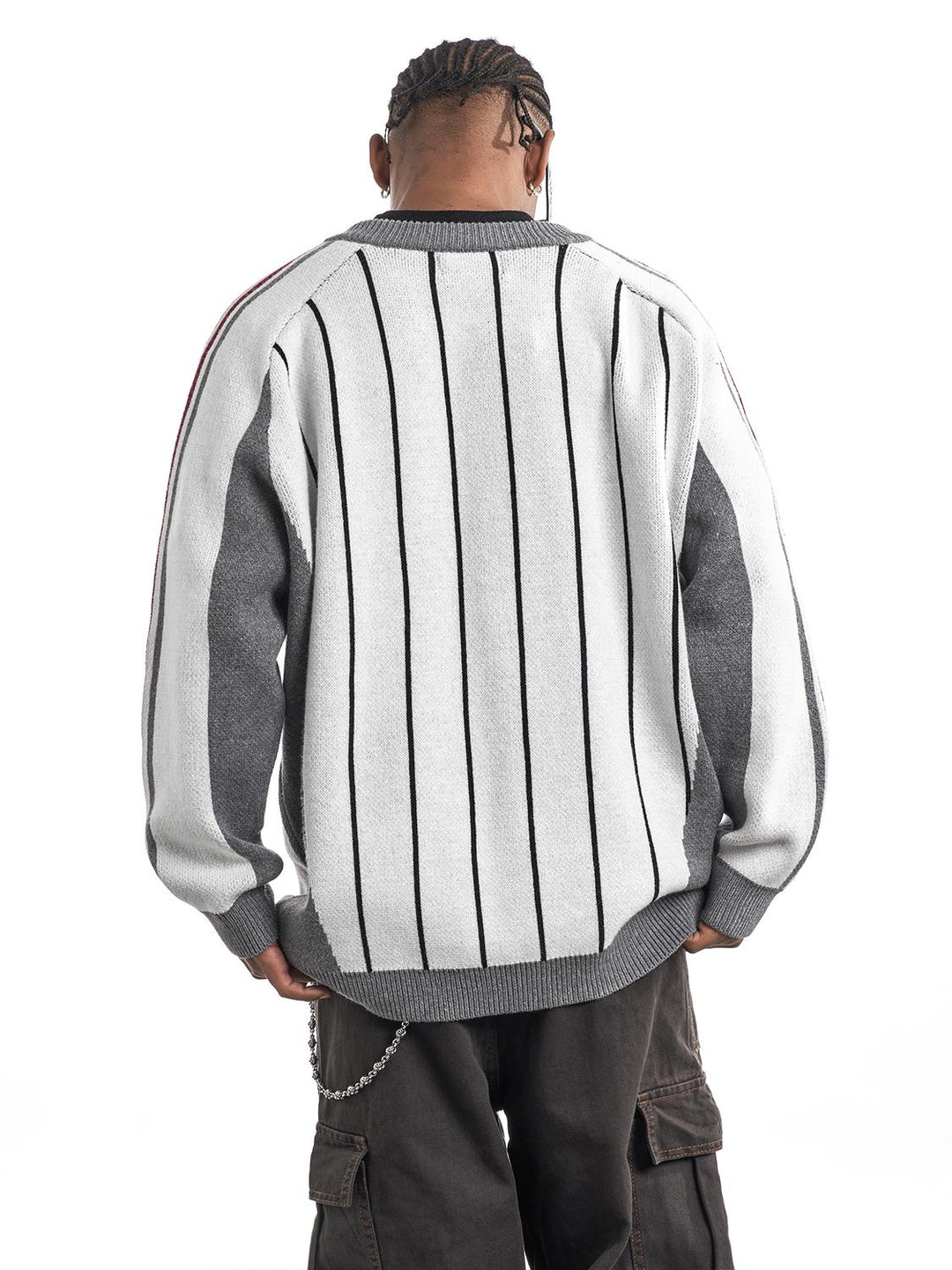 F3F Select Soccer Club Design V-neck Knit Sweater | Face 3 Face