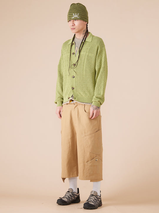 EVILKNIGHT(EK) Polka Dot Openwork Cross Knight Jumpers Cardigan