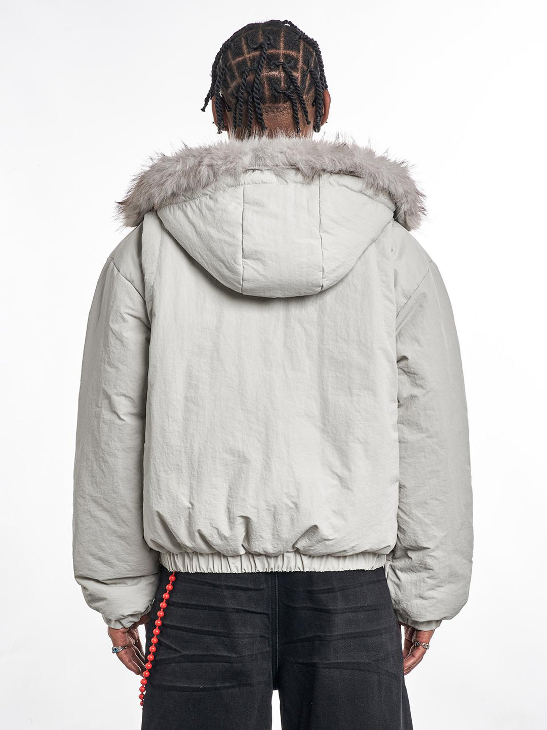 F3F Select Fur Hoodie Puffer Flight Jacket | Face 3 Face