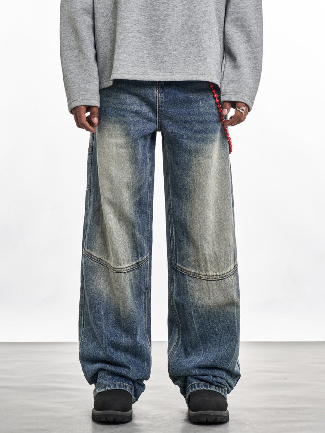F3F Select Vintage Washed Blue Work Jeans | Face 3 Face
