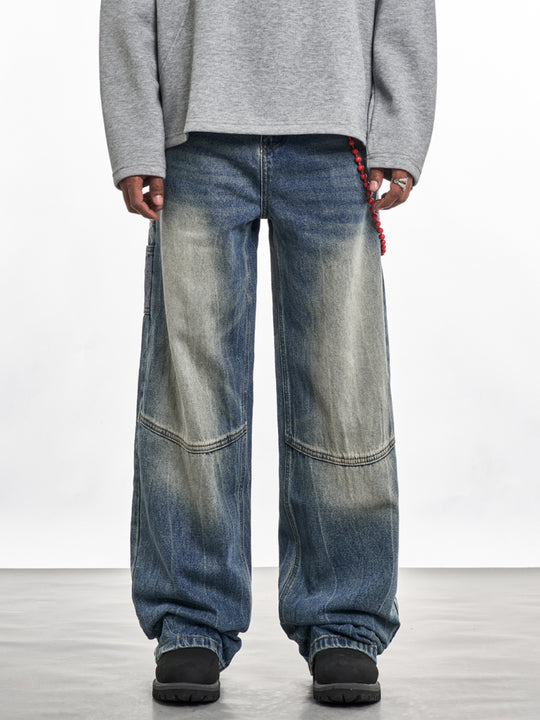 F3F Select Vintage Washed Blue Work Jeans | Face 3 Face