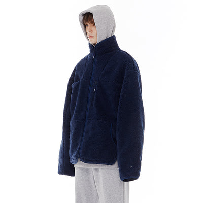 MHARF Stand Up Collar Sherpa Fleece Jacket | Face 3 Face