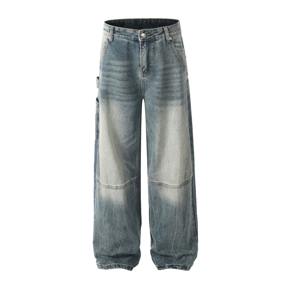 F3F Select Vintage Washed Blue Work Jeans | Face 3 Face