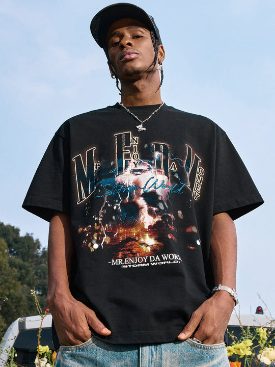 MEDM Lightning Printed Tee