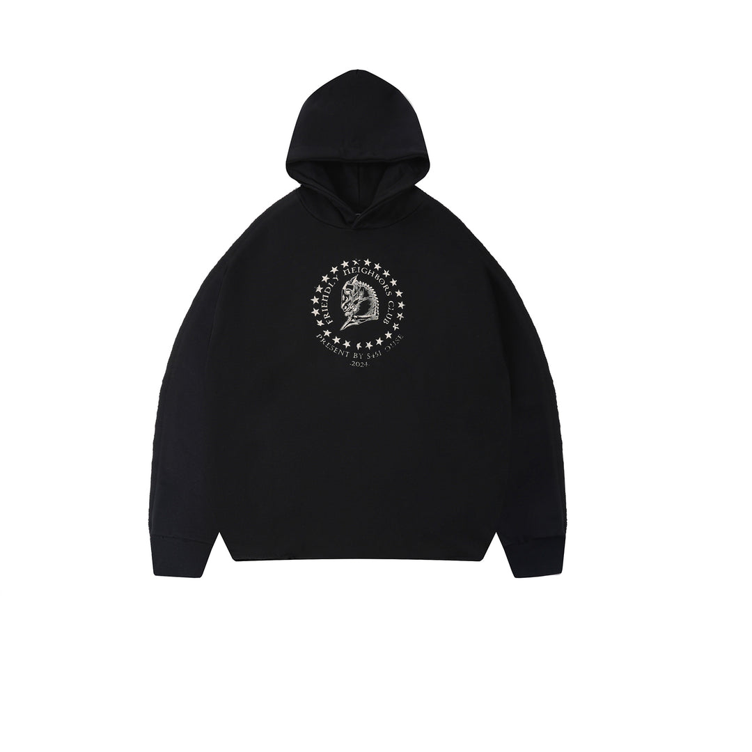 S45 War Horse Medal Stitching Hoodie | Face 3 Face