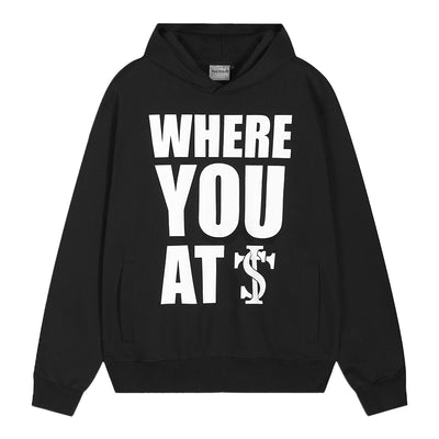 Small Town Kid WHERE YOU AT Slogan Hoodie | Face 3 Face