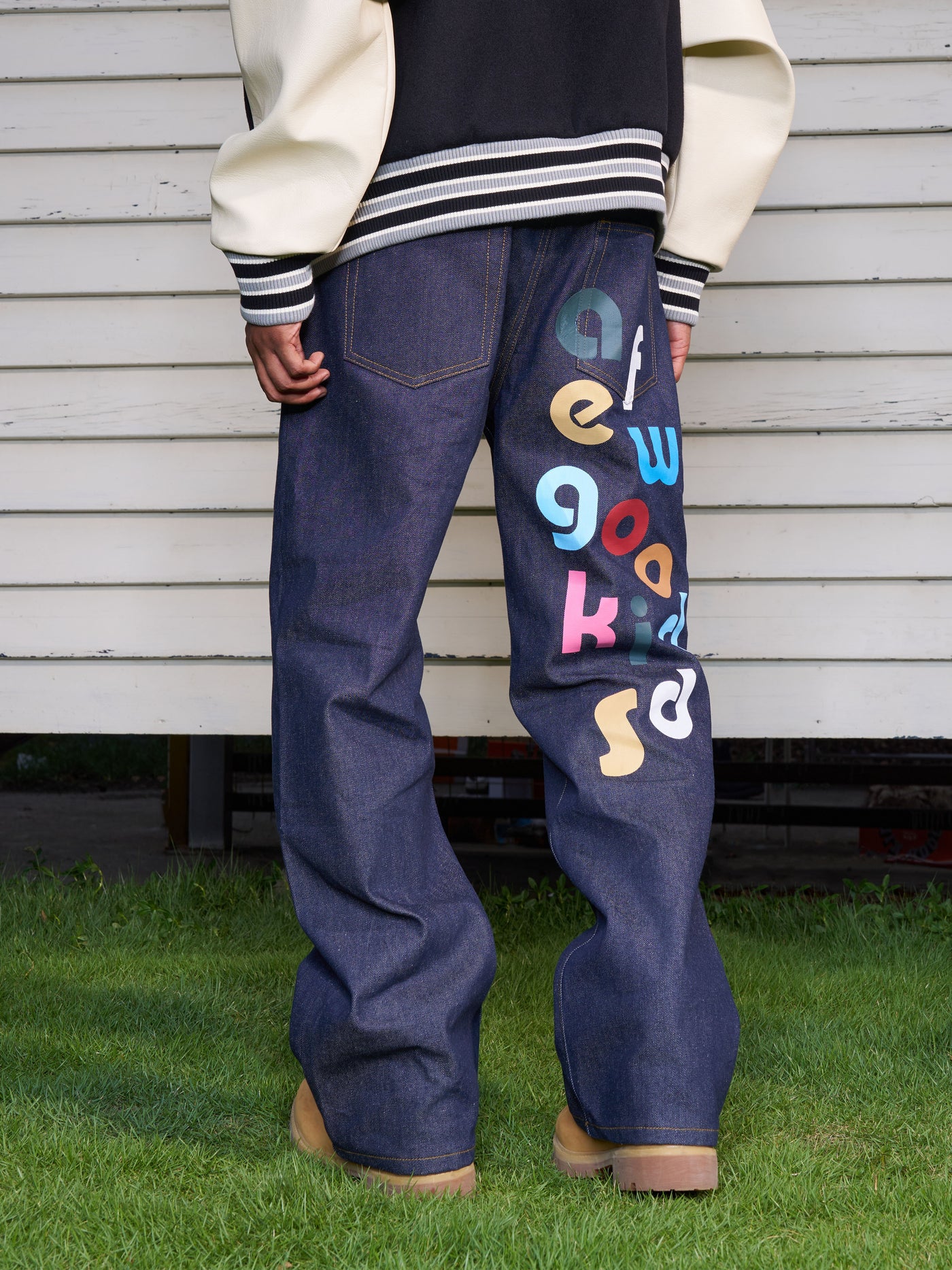 AFGK Rainbow Multi Logo Jeans | Face 3 Face