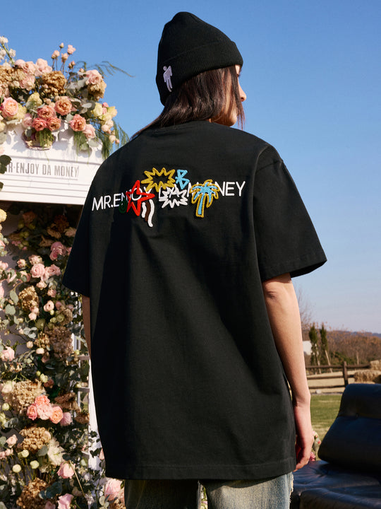 MEDM Coconut Star Embroidered M Label Tee