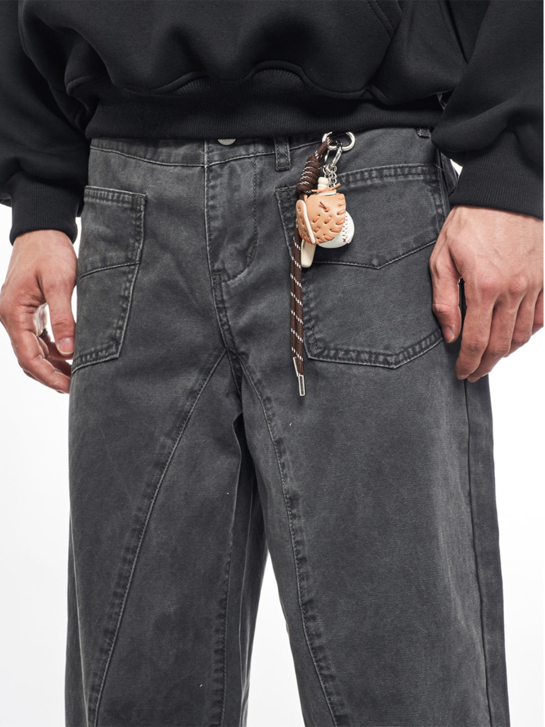 F3F Select Patch Pocket Waist Pull Ring Work Pants | Face 3 Face