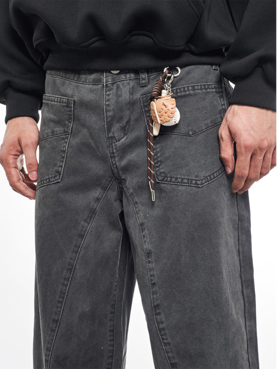F3F Select Patch Pocket Waist Pull Ring Work Pants | Face 3 Face