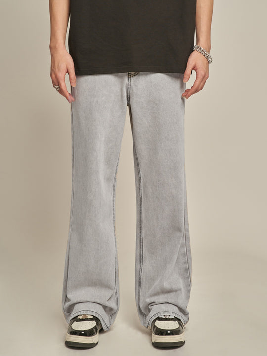 F3F Select Washed White Gray Jeans