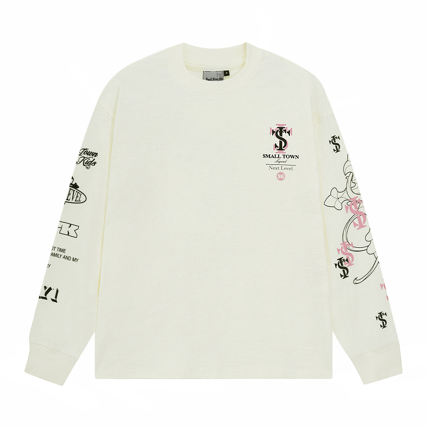 Small Town Kid Cross Print Long Sleeved Tee | Face 3 Face