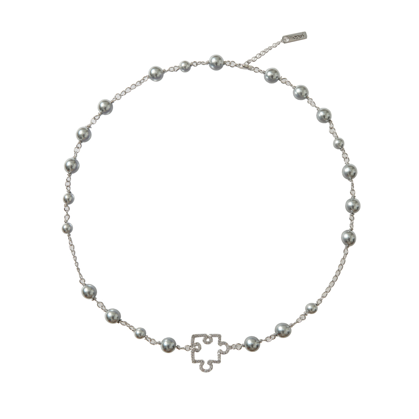 YADcrew Puzzle Pearl Necklace | Face 3 Face