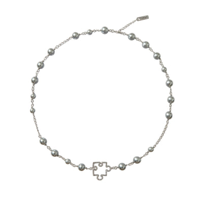 YADcrew Puzzle Pearl Necklace | Face 3 Face