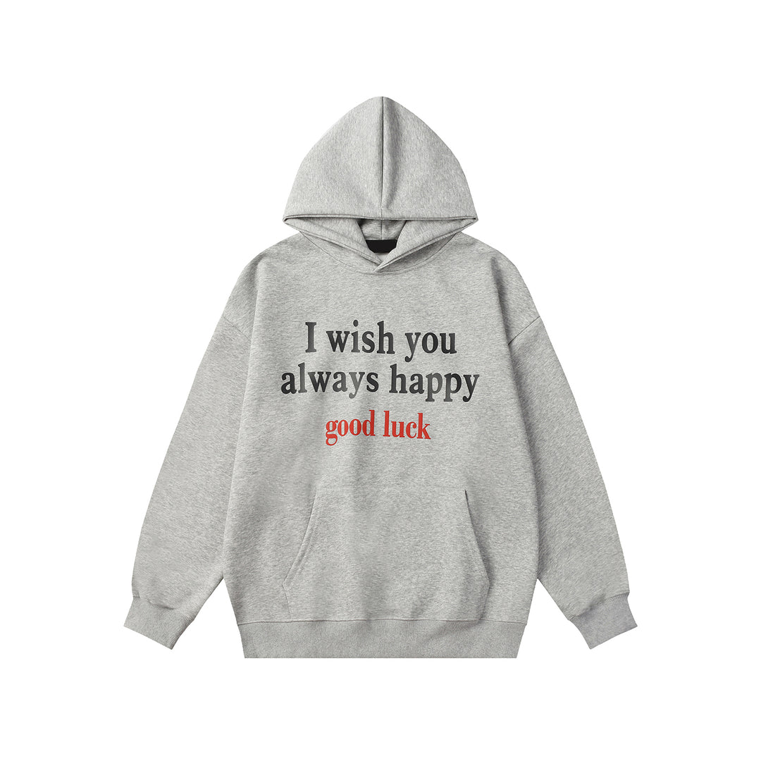 F3F Select Good Luck Printed Letter Hoodie | Face 3 Face