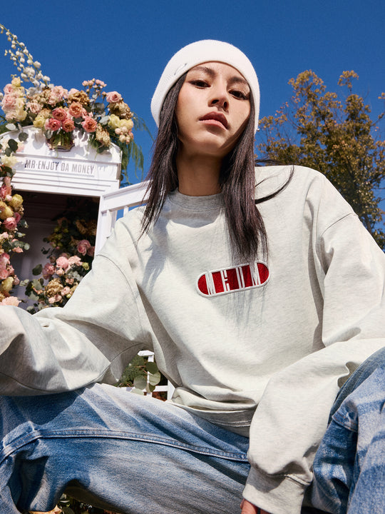 MEDM Basic Capsule Logo Letters Long Sleeved Tee