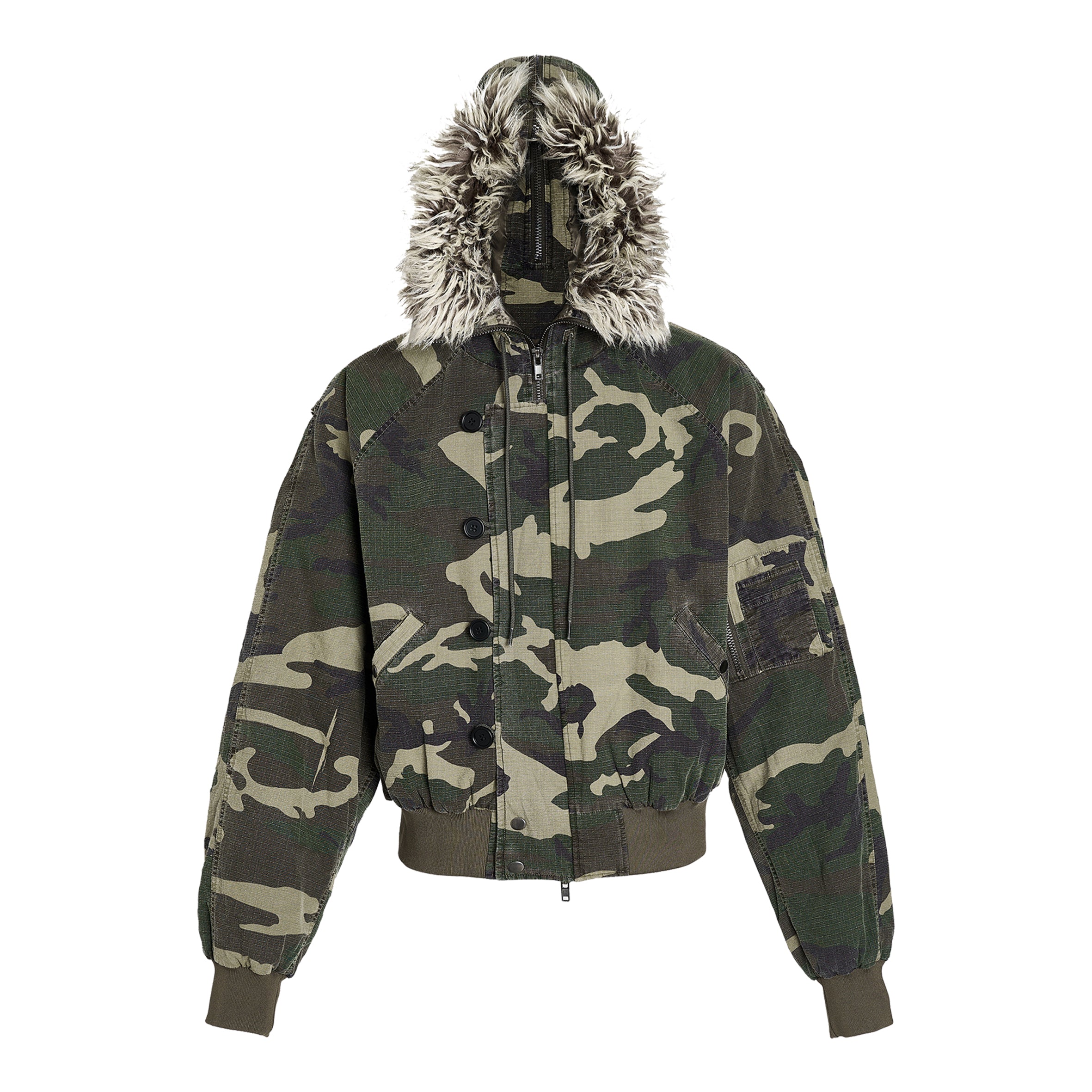 Buy Now Green Camo Military Jacket – Face 3 Face