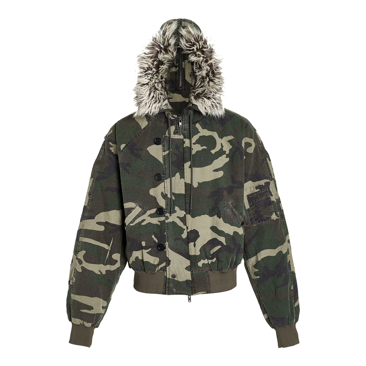 STEEPC Green Camouflage N2B Military Jacket | Face 3 Face