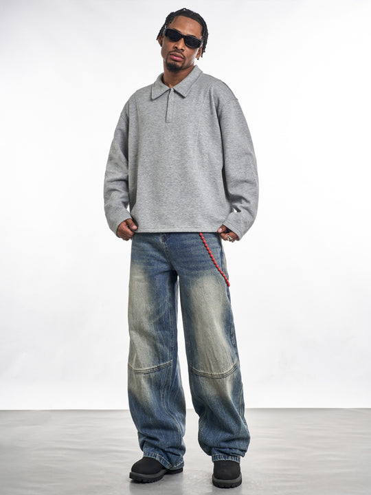 F3F Select Vintage Washed Blue Work Jeans | Face 3 Face