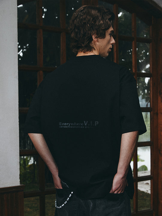 ANTIDOTE VIP Slogan Printing Tee