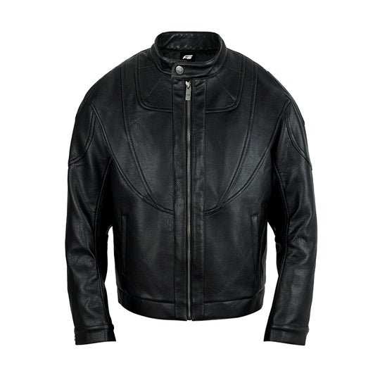 ANTIDOTE Harrington PU Leather Racing Jacket | Face 3 Face