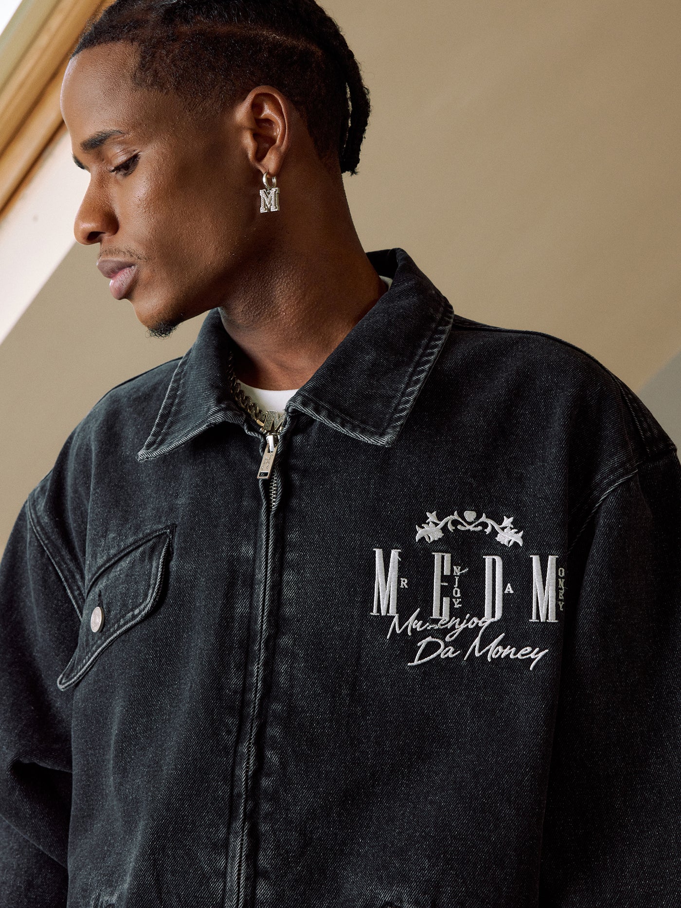 MEDM Washed Denim Work Jacket | Face 3 Face