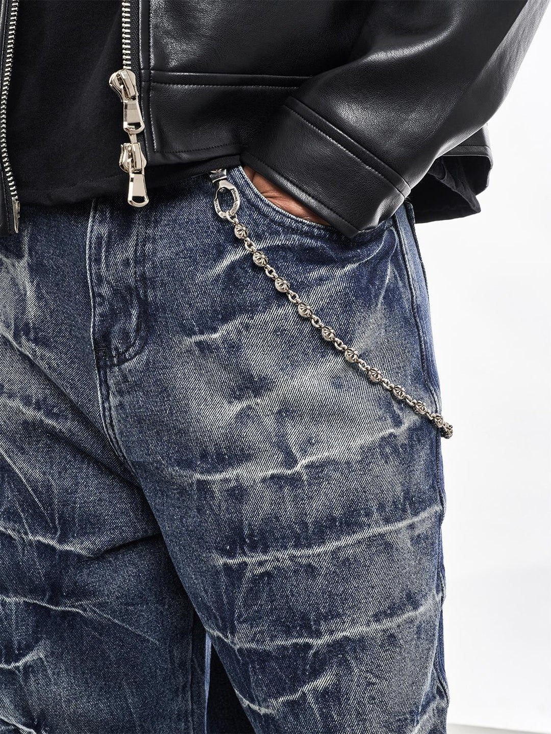 F3F Select Cat Whisker Washed Distressed Baggy Jeans | Face 3 Face