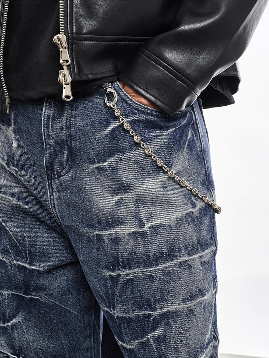 F3F Select Cat Whisker Washed Distressed Baggy Jeans | Face 3 Face