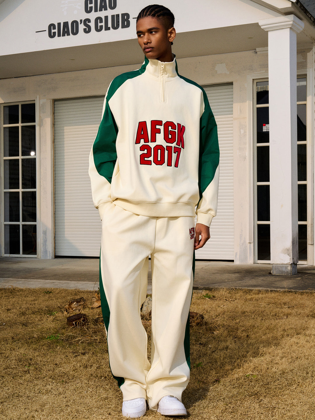 AFGK Patchwork Color Blocking Sweat Pants