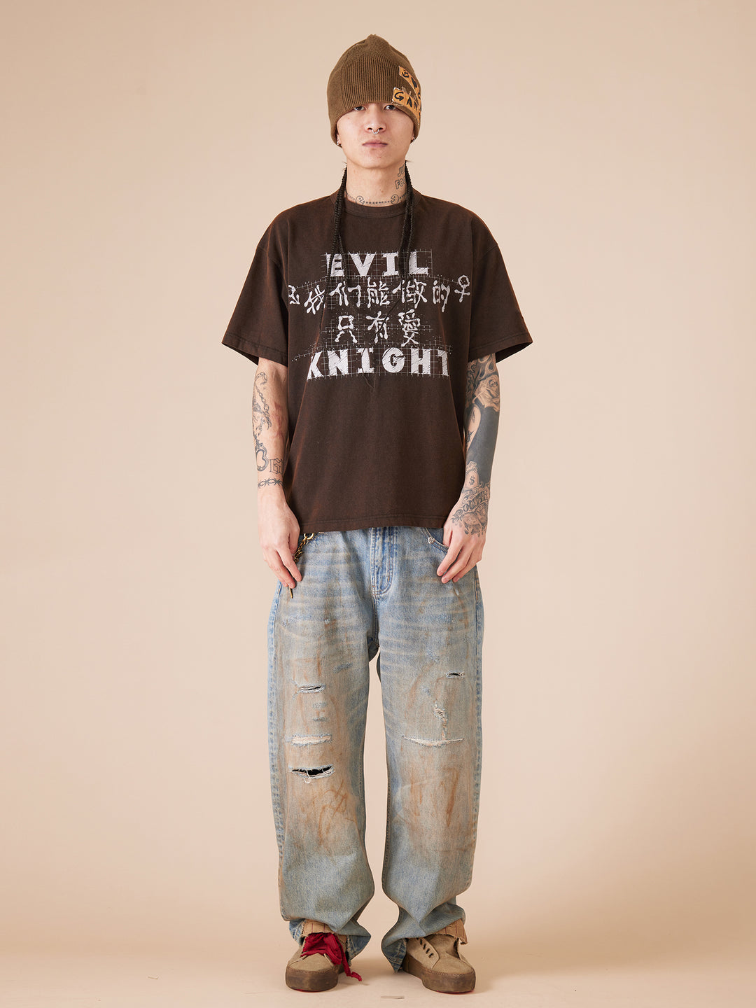 EVILKNIGHT(EK) "All We Can Do Is Love" Slogan Tee