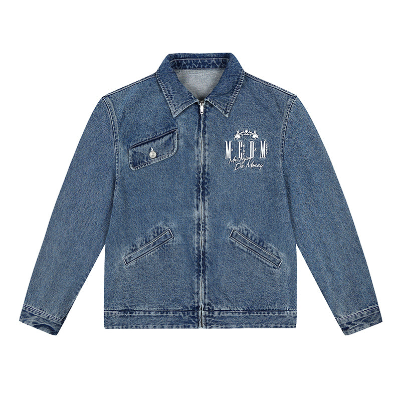 MEDM Washed Denim Work Jacket | Face 3 Face