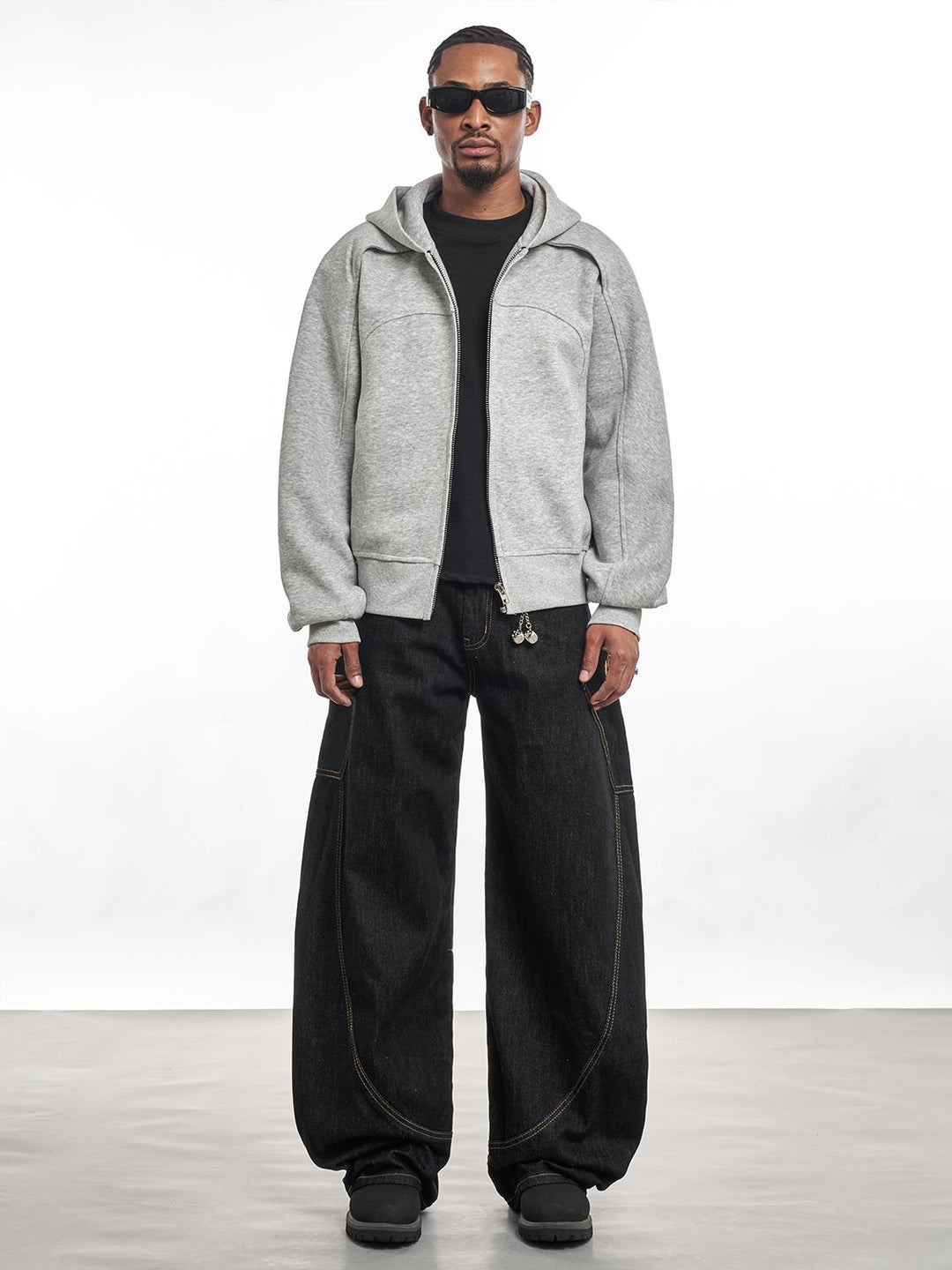 F3F Select Black Balloon Baggy Jeans | Face 3 Face