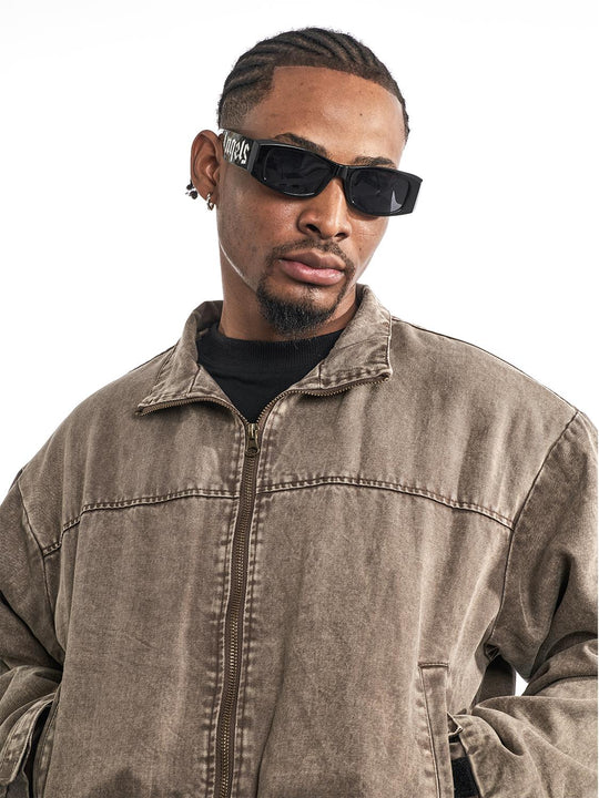 F3F Select Washed Denim Short Jacket | Face 3 Face