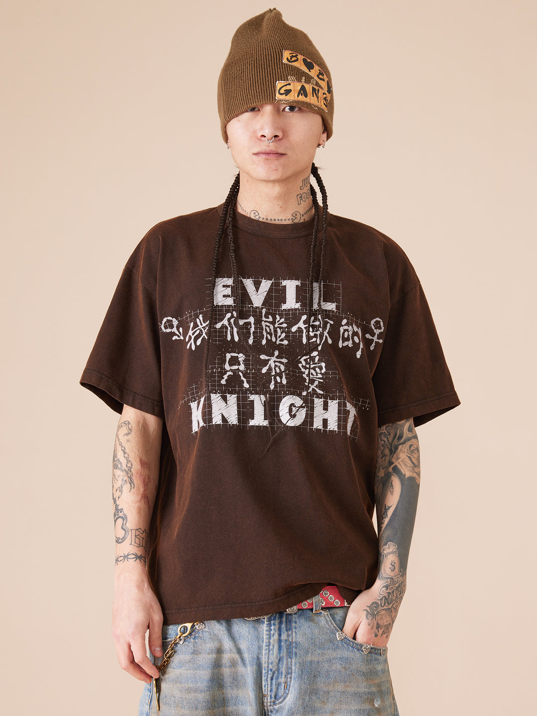 EVILKNIGHT(EK) "All We Can Do Is Love" Slogan Tee