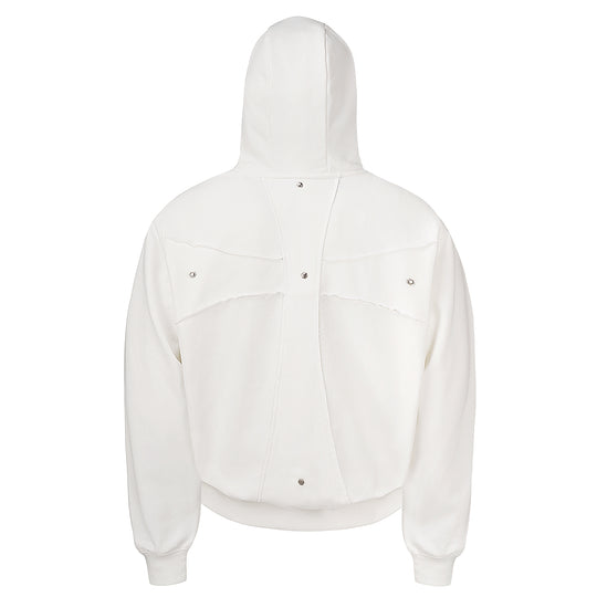 Small Town Kid Studded Cross Patch Zip Up Hoodie | Face 3 Face