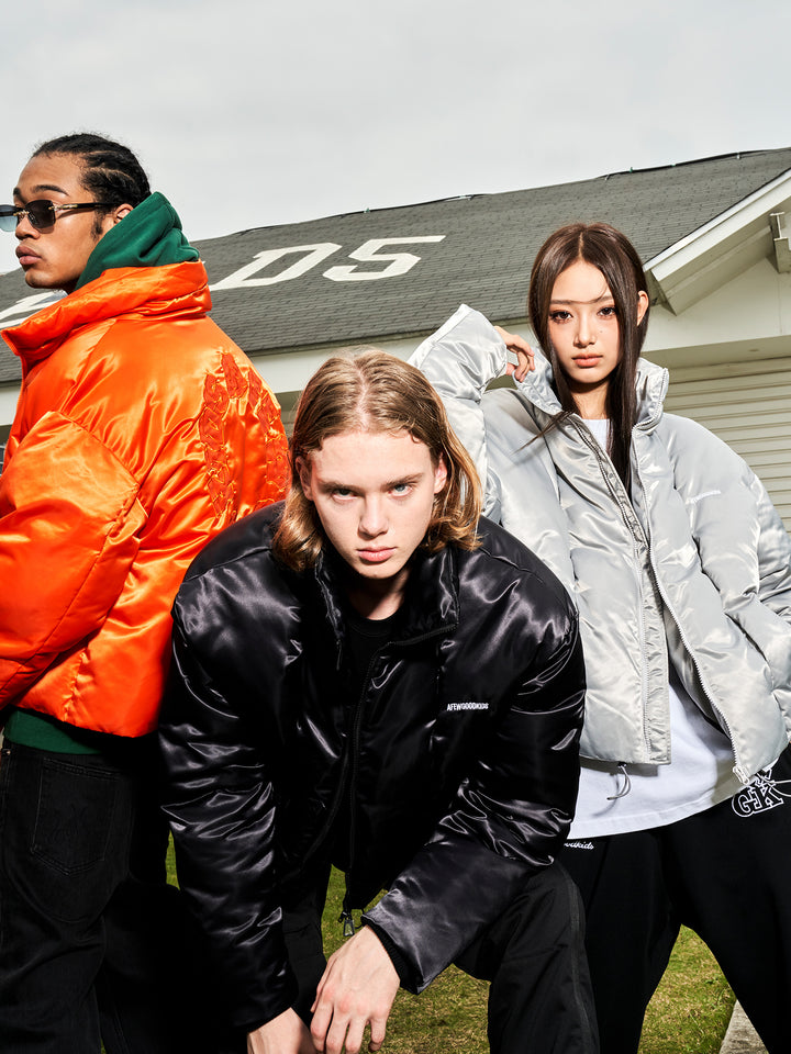 AFGK Glossy Logo Patch Embroidery Jacket