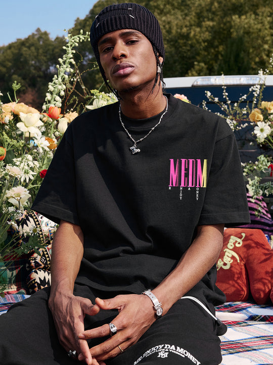 MEDM Letter Gradient Printing Tee