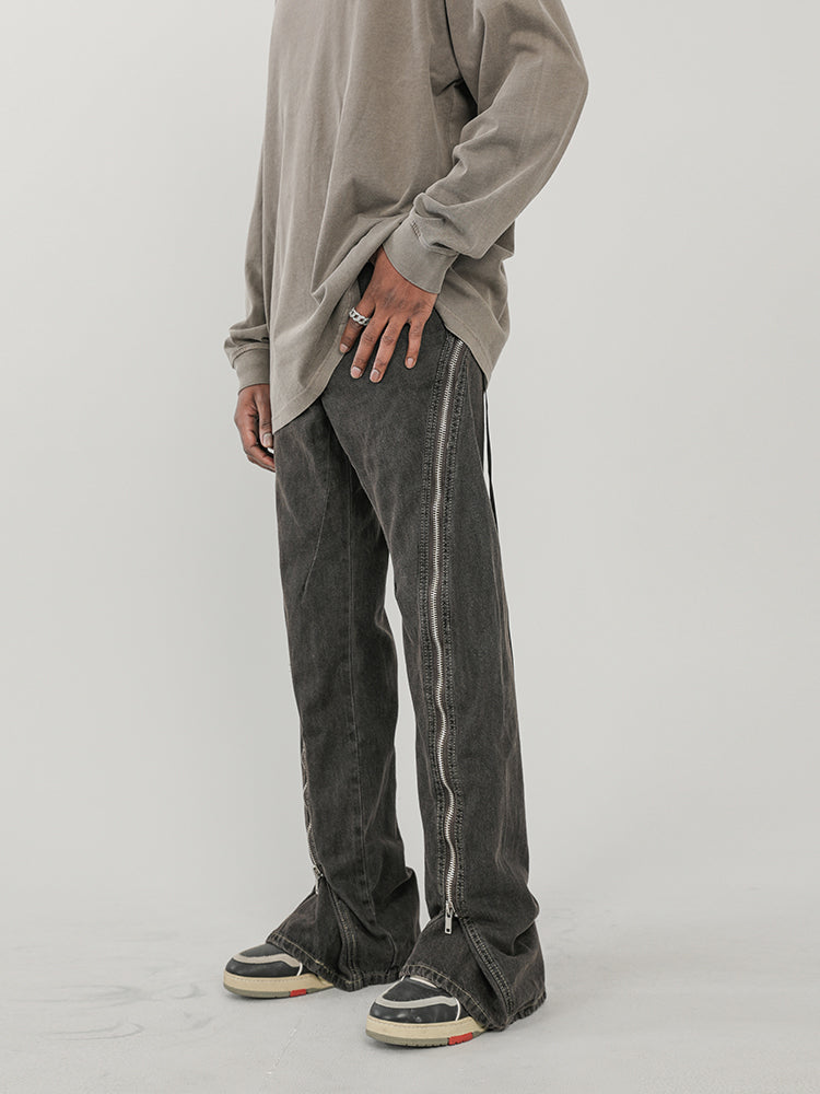 F3F Select Large Zipper Micro Large Washed Jeans