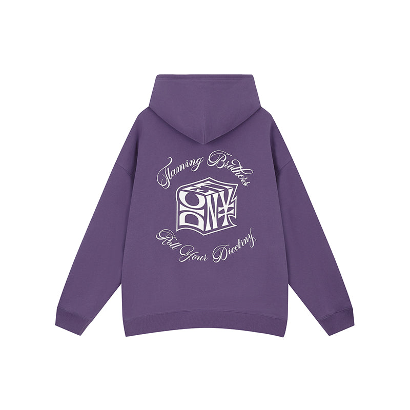 DICETINY Dice Roll Foam Letter Print Hoodie | Face 3 Face