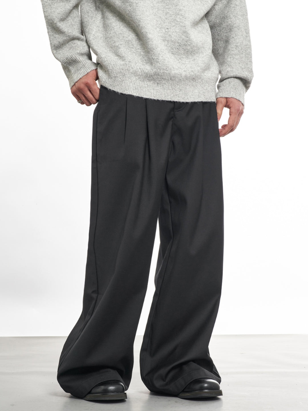 F3F Select Riveted Two Tuck Baggy Suit Pants | Face 3 Face