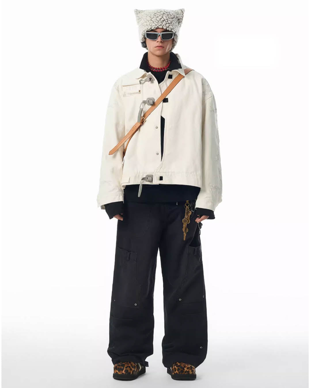 JHYQ Deconstructing Embroidery Thorn Work Jacket | Face 3 Face