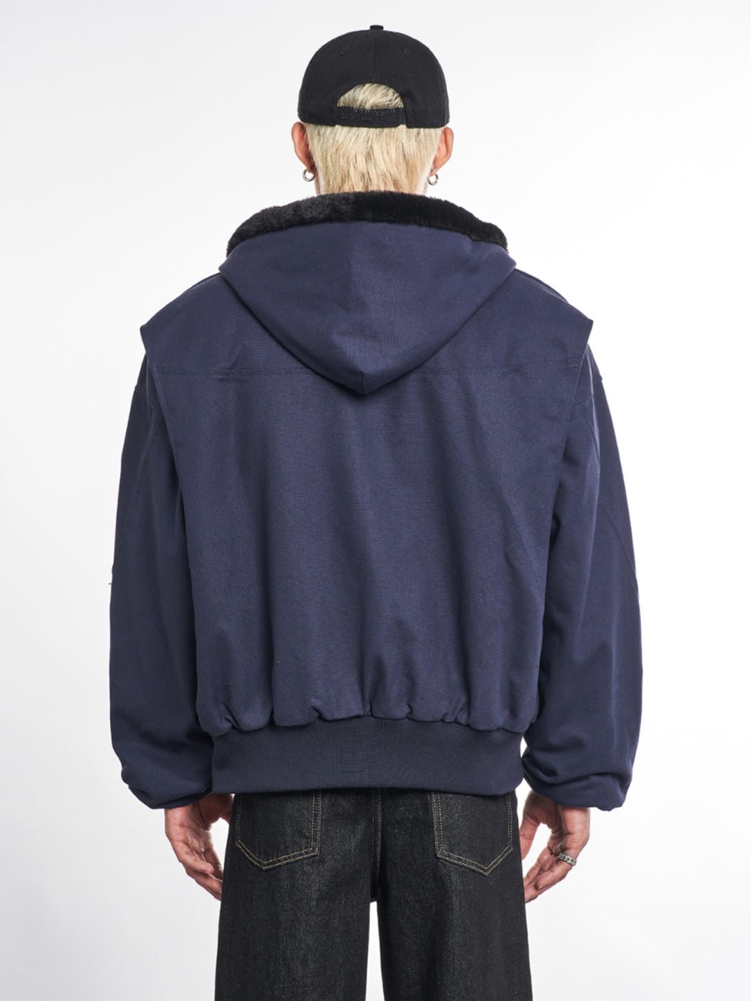 F3F Select Faux Rabbit Fur Lining Hoodie Work Jacket | Face 3 Face