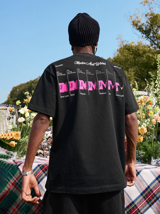 MEDM Letter Gradient Printing Tee