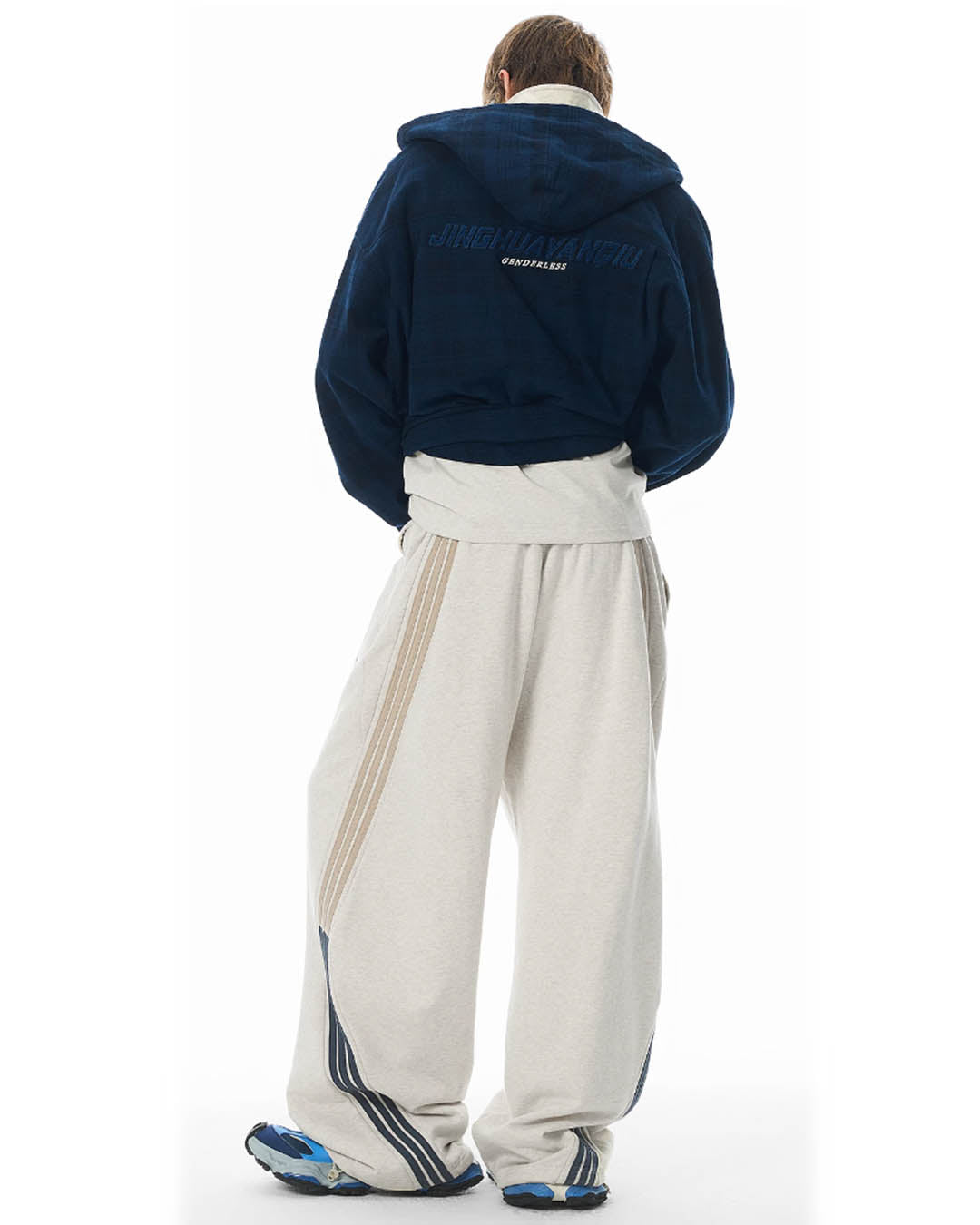 JHYQ Work Plaid Embroidery Hooded Shirt Jacket | Face 3 Face